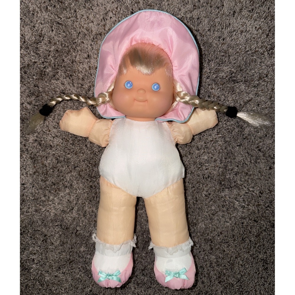 Vintage 1992 Fisher Price Puffalump Kids Doll Blonde Hair‎ Pink